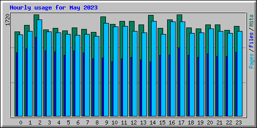 Hourly usage for May 2023